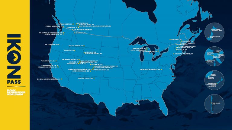 IKON Passes Powder Plans   Ikon Pass Destination Map Copy 768x432 